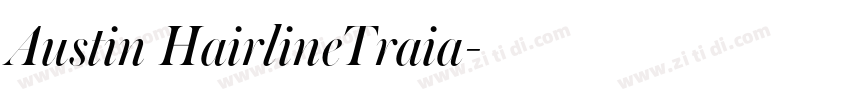 Austin HairlineTraia字体转换